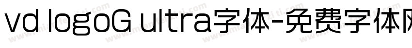vd logoG ultra字体字体转换